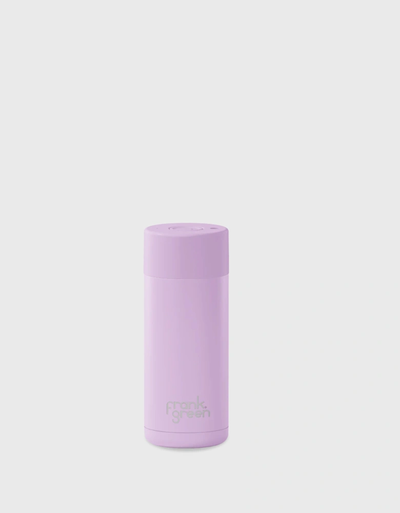 16oz Stainless Steel Ceramic Reusable Cup with Button Lid Lilac Haze