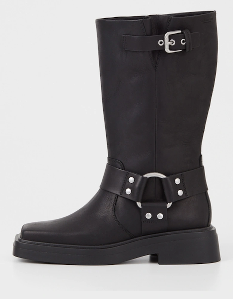 Eyra Leather Harness Biker Boots