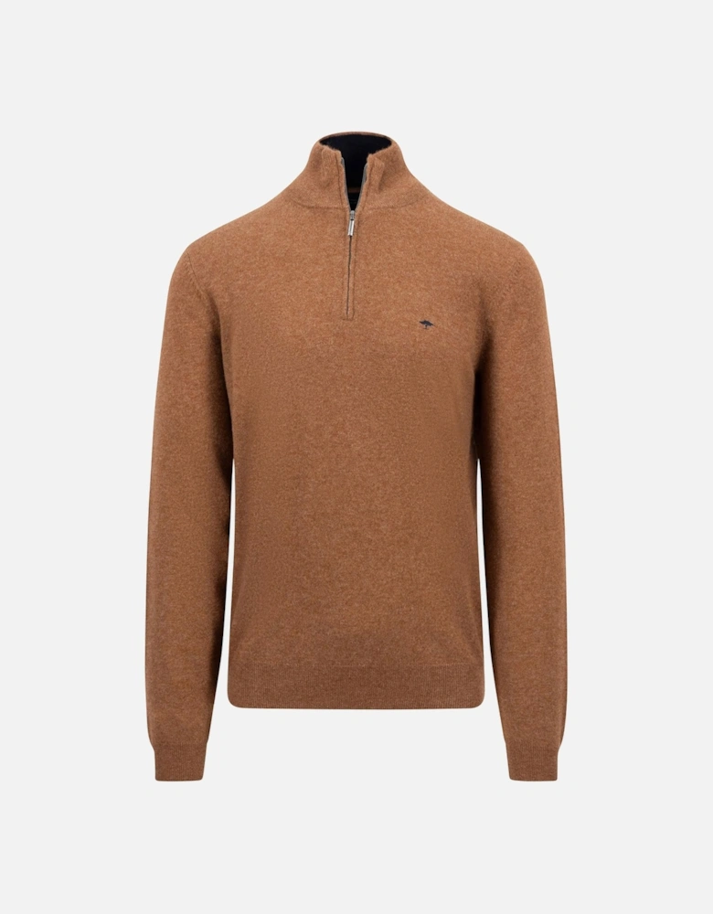 Fynch-Hatton Troyer Half Zip Knitwear Hazel