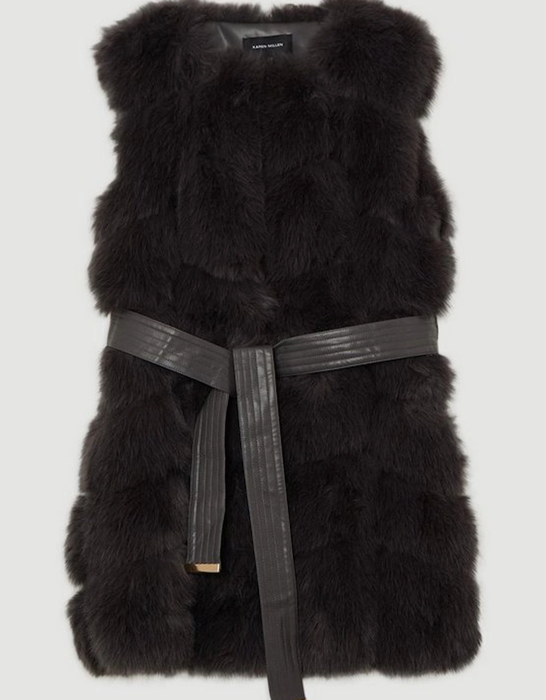 Faux Fur Panelled Gilet