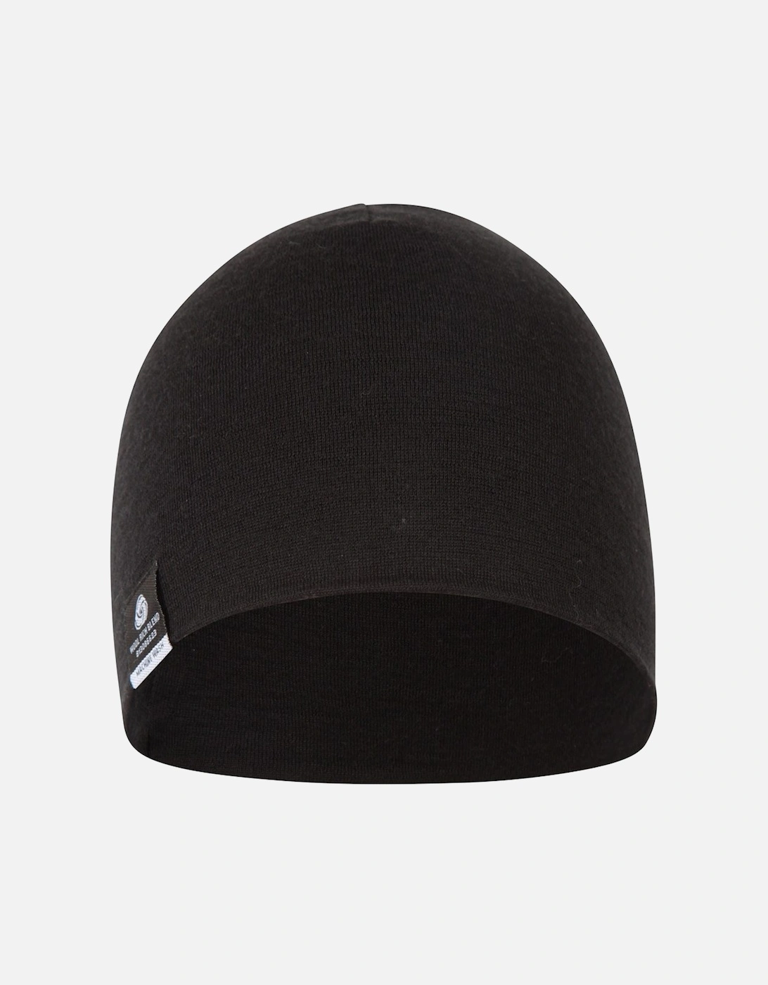 Men's Mountain Warehouse Mens Extreme Merino Wool Lined Beanie - Black - Size: ONE size