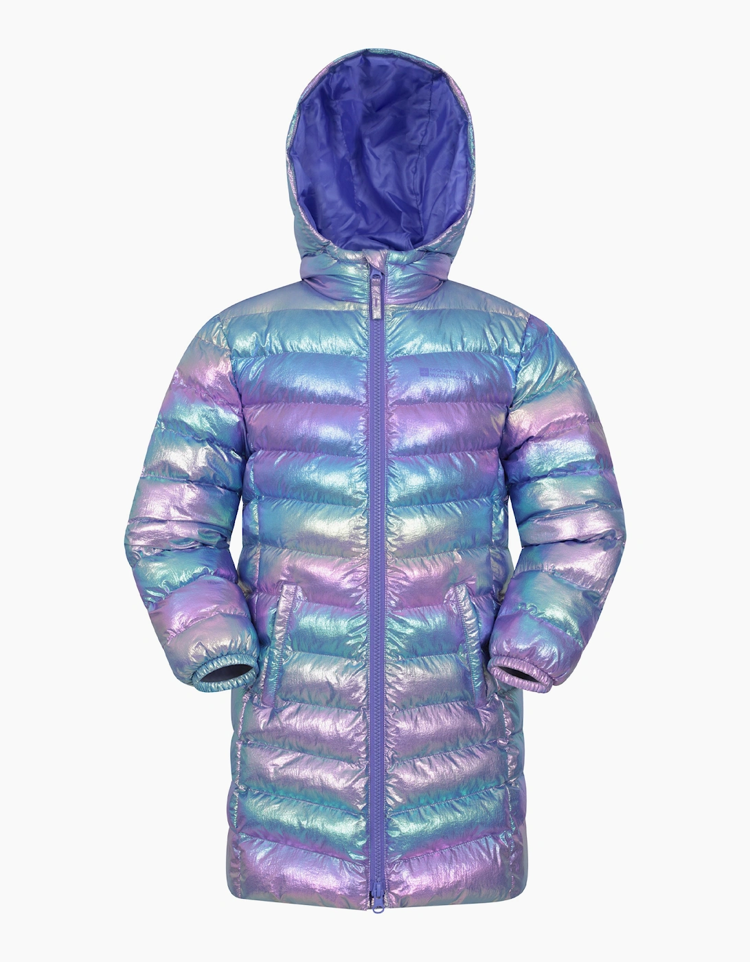 Mountain Warehouse Childrens/Kids Florence Longline Padded Jacket - Iridescent - 5-6 Years - Iridescent - 100% Polyamide - Image 2