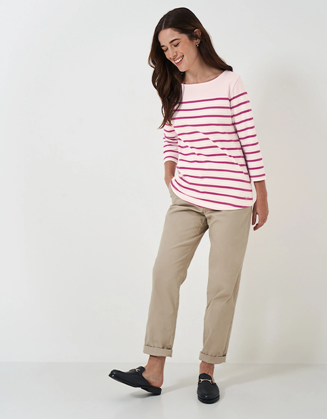 Women's Ultimate Breton Pink Stripe