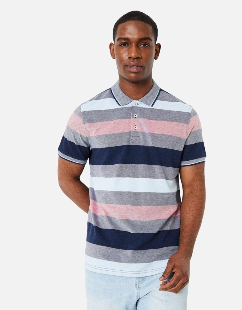 Mens Barbados Stripe Polo Shirt