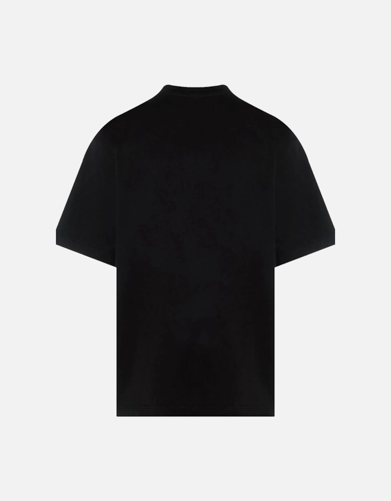 Balenciaga Reversed Logo Print T-Shirt in Black