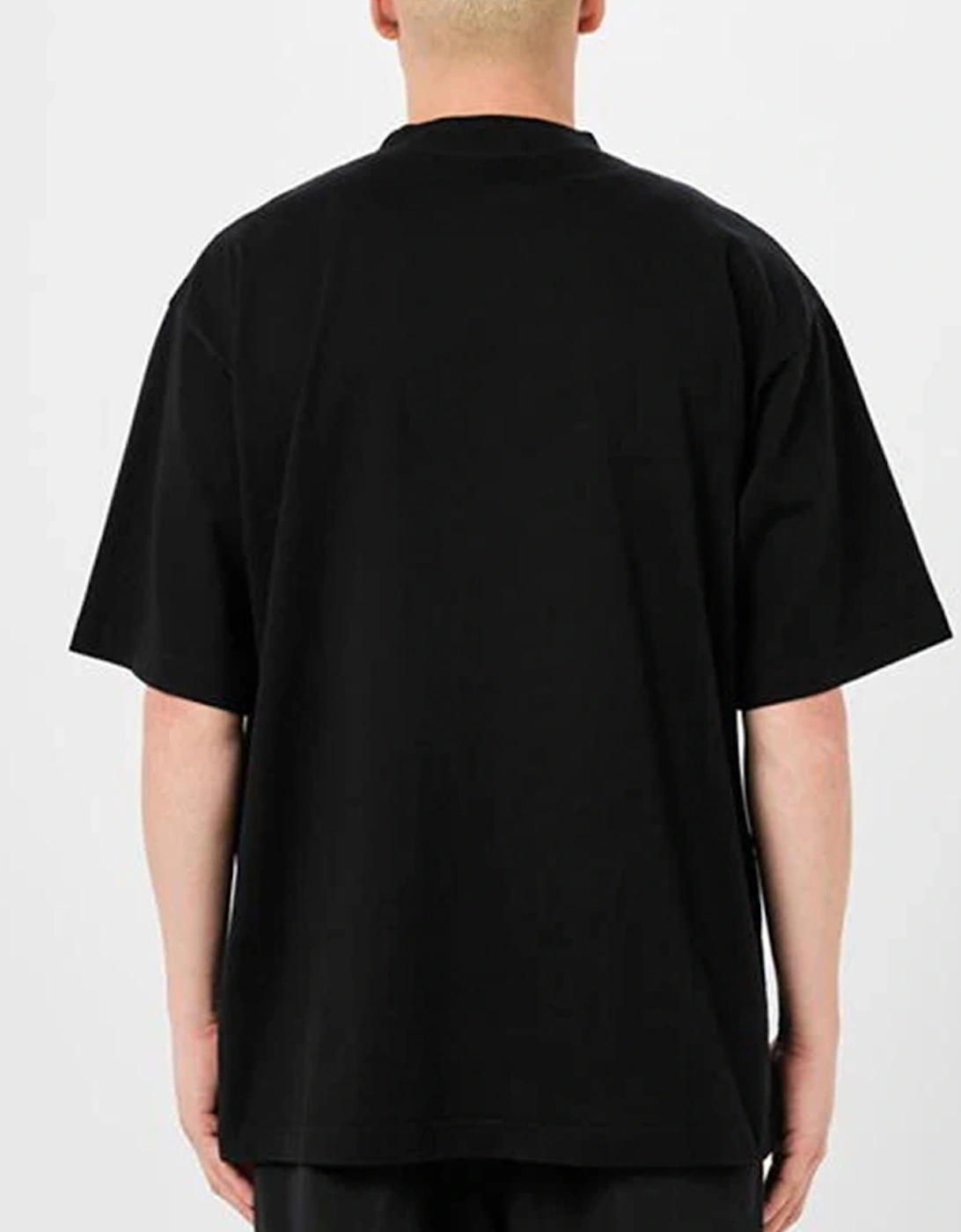 Balenciaga Reversed Logo Print T-Shirt in Black
