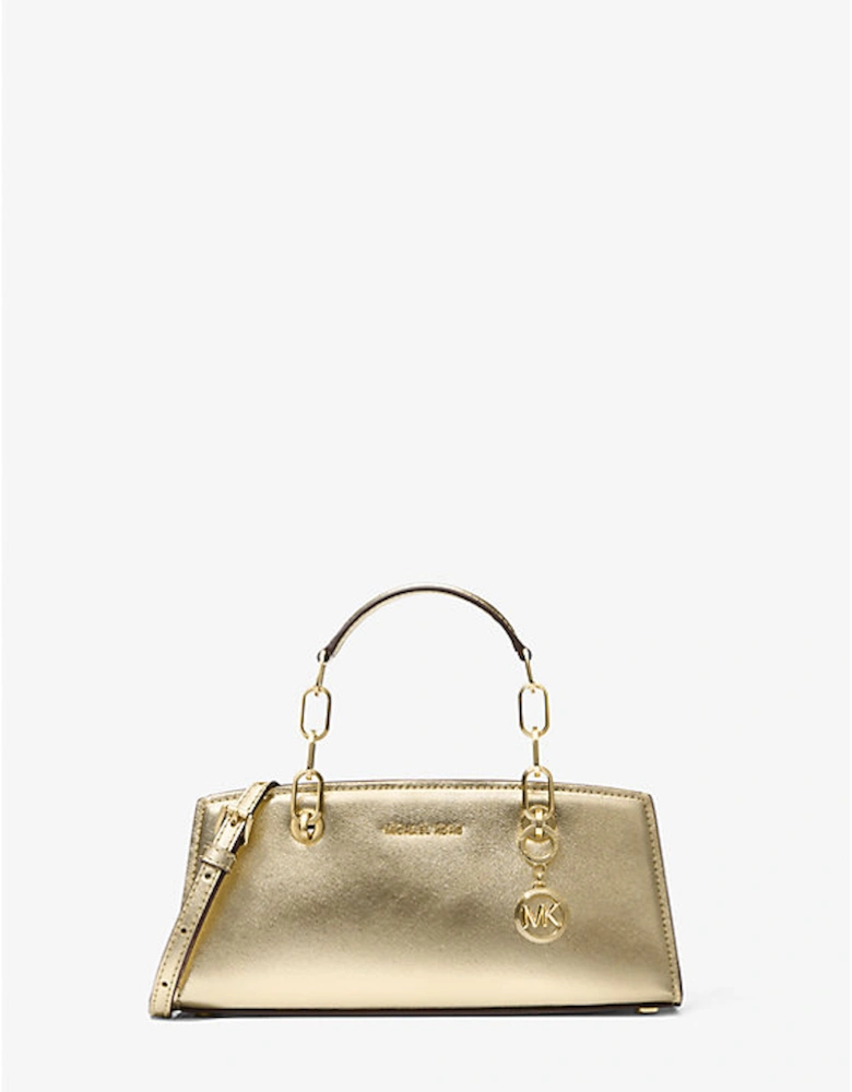 Cynthia Small Metallic Leather Crossbody Bag