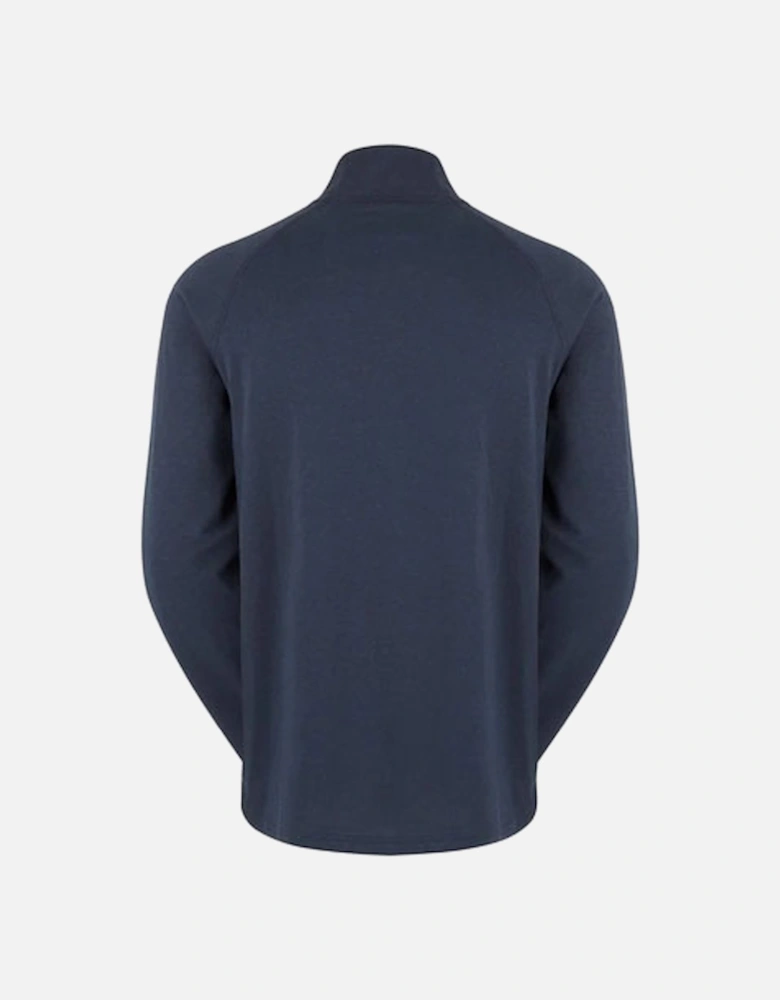 Men's Baseline Pull On Zip Top Navy Marl