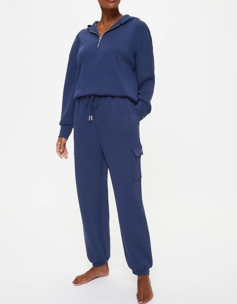 Sarina Scuba Sweat Jogger - Dark Blue