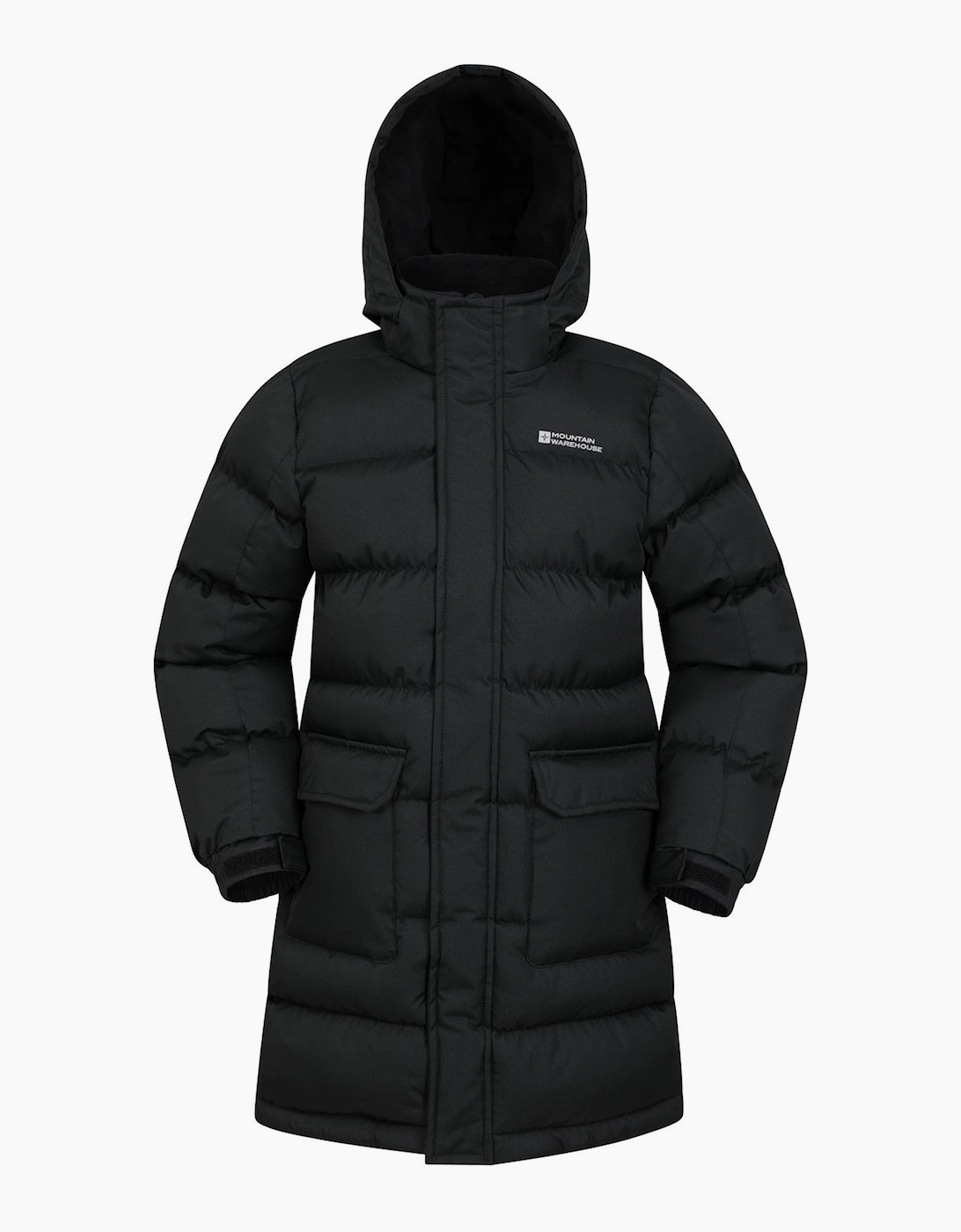 Mountain Warehouse Mountain Warehouse Childrens/Kids Water Resistant Longline Padded Jacket - Black