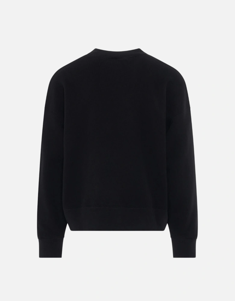 Bear Crew Neck Sweatshirt in Black