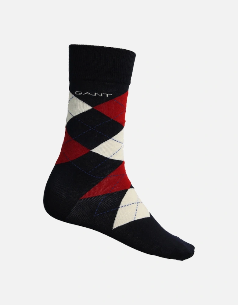 4-Pack Argyle, Stripe & Solid Socks Gift Set, Marine