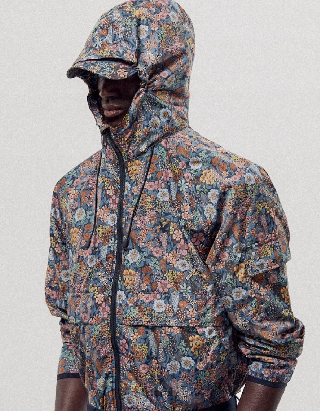 Lyle And Scott Men's Hooded Windbreaker Jacket - Blue - Size: 38/Regular