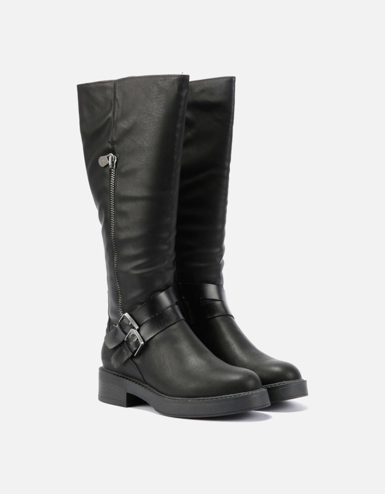 Virtue 2 Faux Leather Women's Black Boots