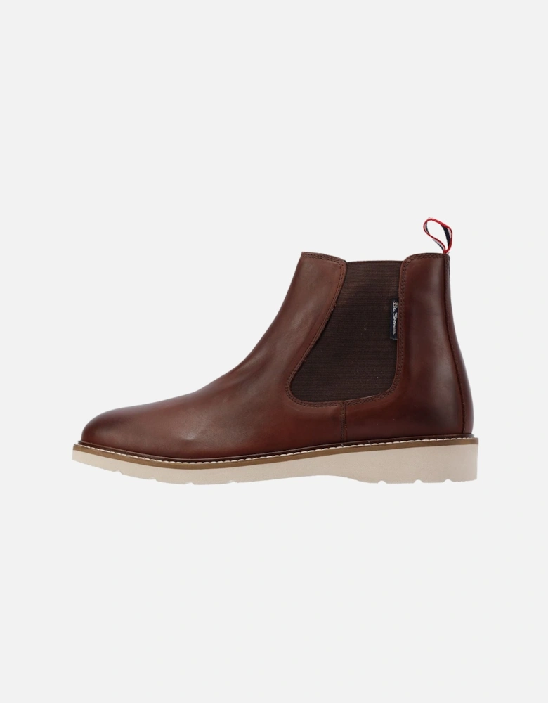 - BS34633 MENS HAMPTON CHELSEA BOOT LEATHER BURGUNDY