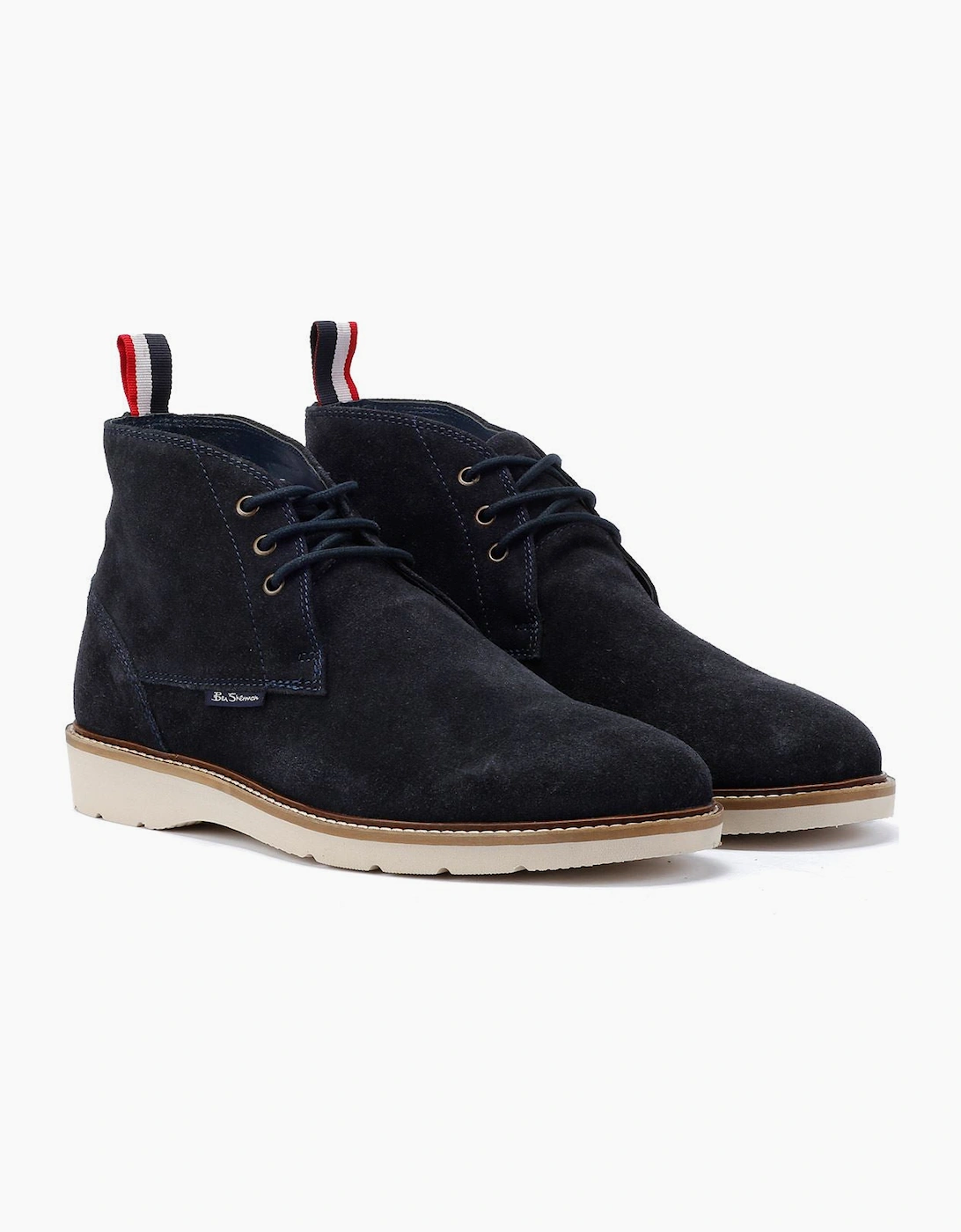 Men's Ben Sherman Hampton Suede Men's Navy Boots - Blue - Size: 8