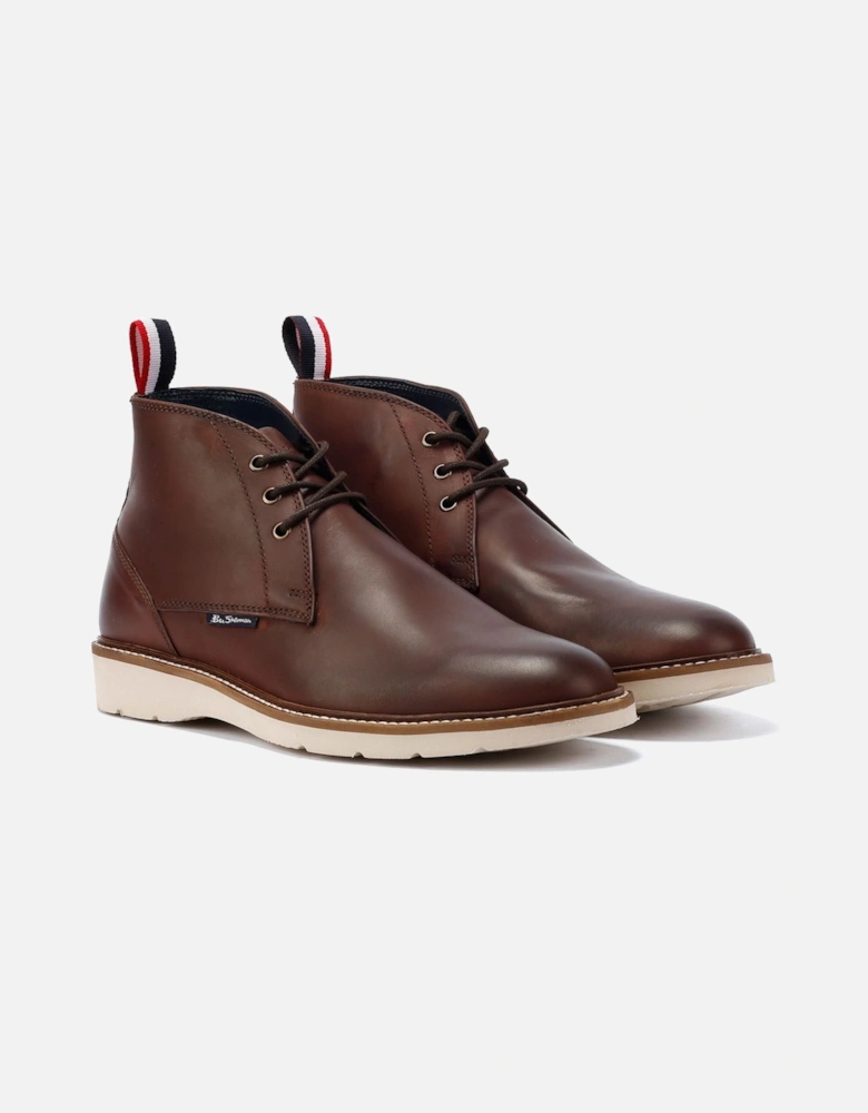 Hampton Leather Men's Burgundy Boots