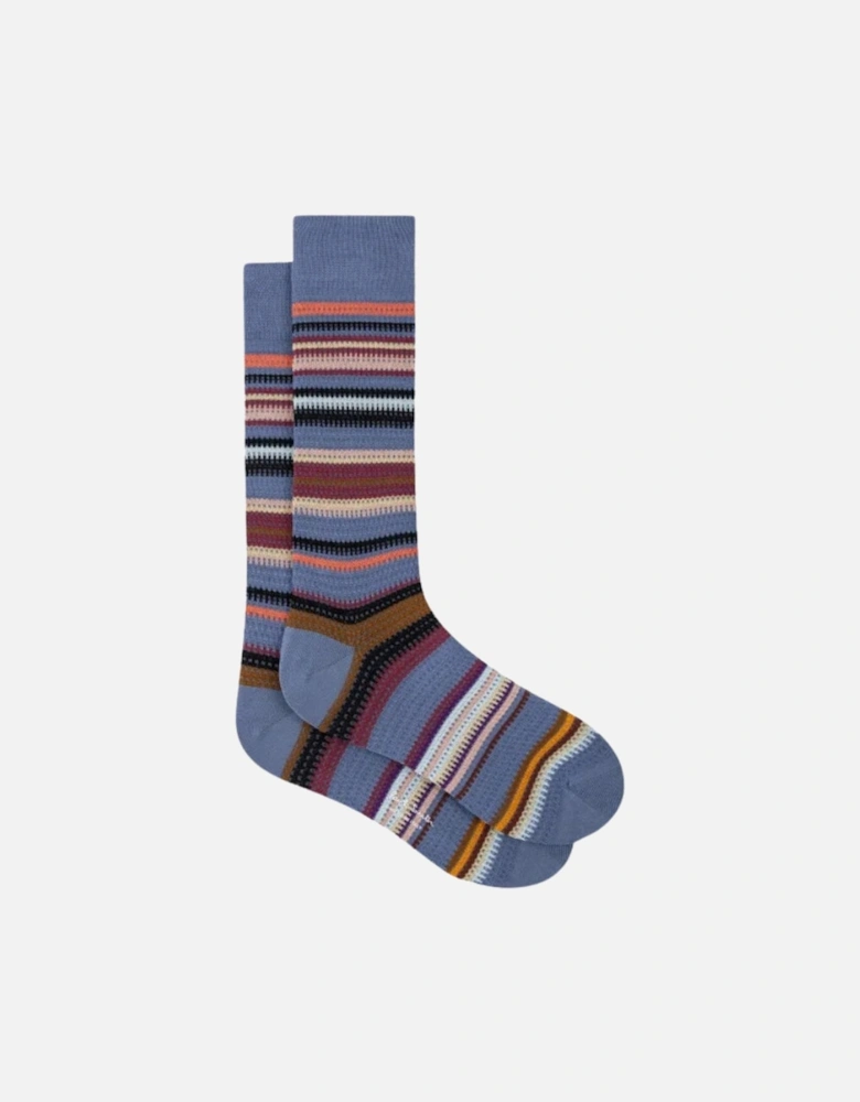 PS Harvey Stripe Socks - Blue