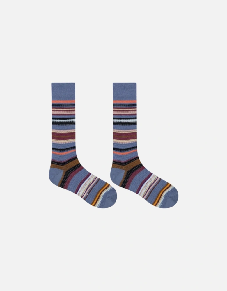 PS Harvey Stripe Socks - Blue