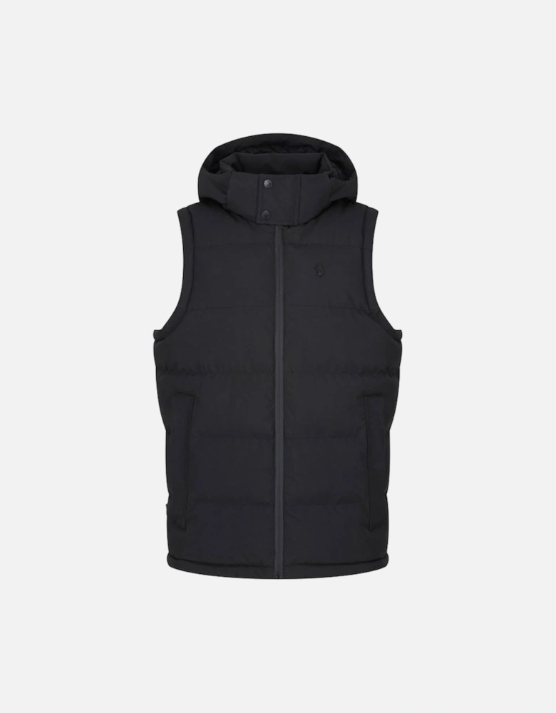 Luke Vienna Quilted Gilet Black