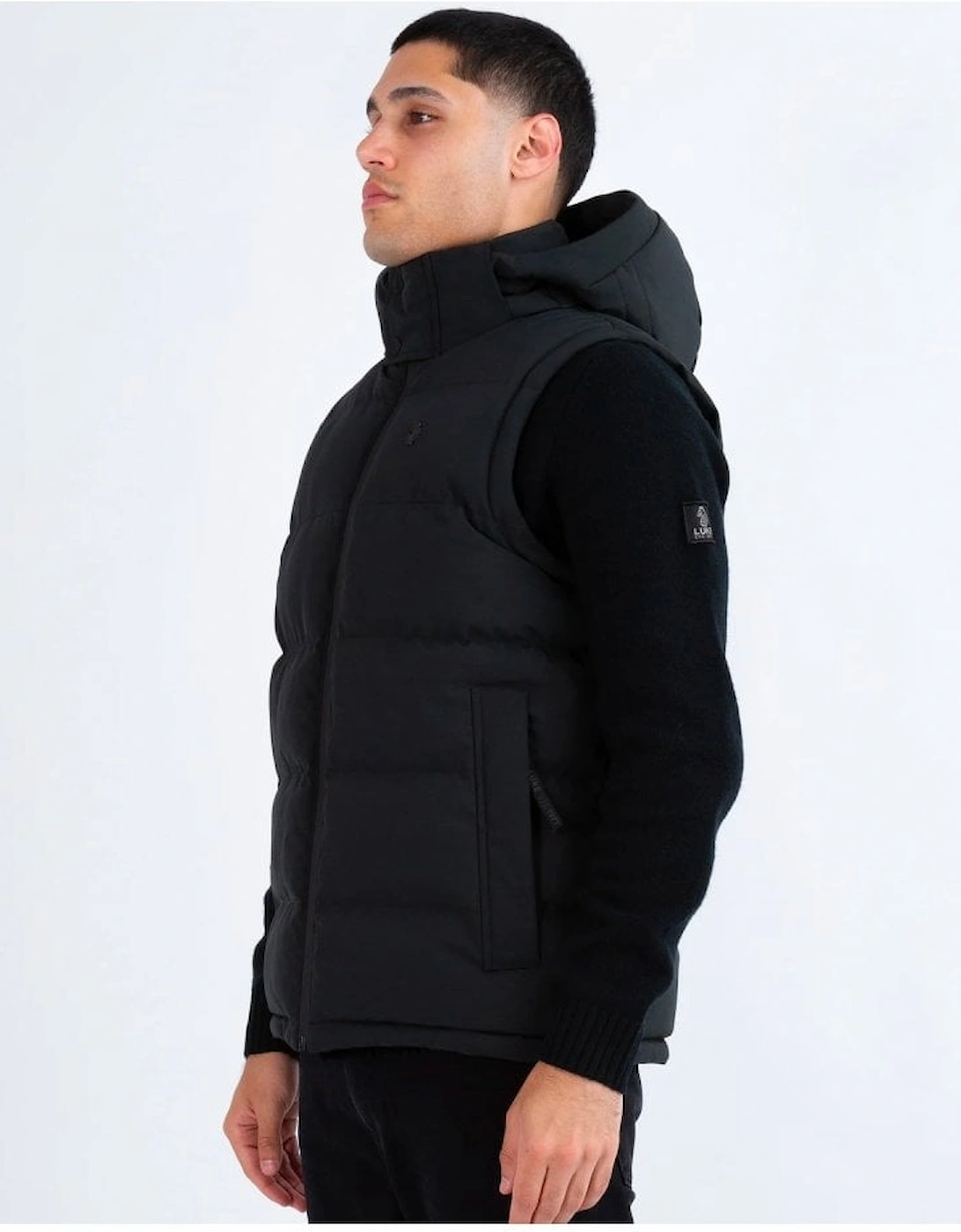 Luke Vienna Quilted Gilet Black