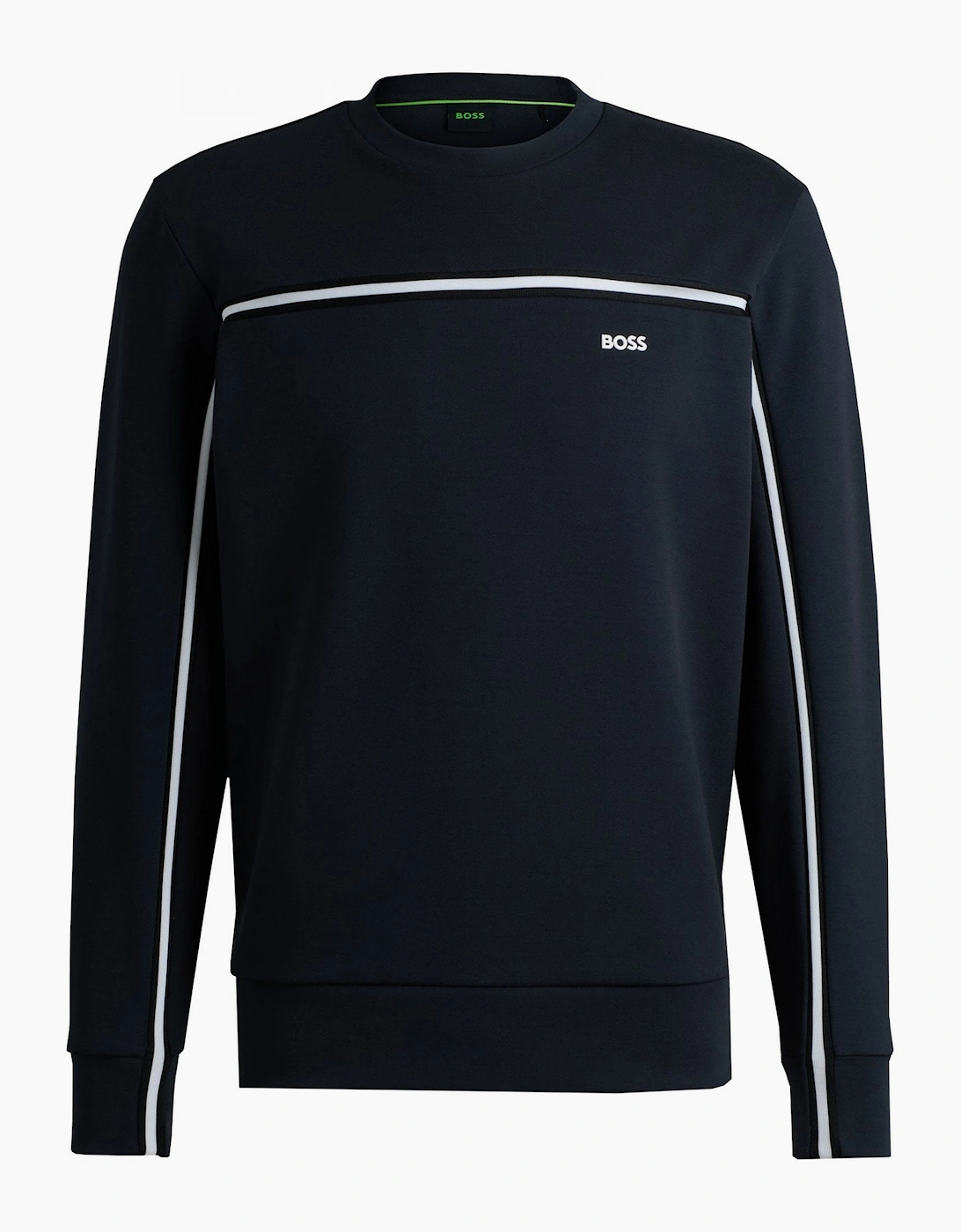 Hugo Boss Men's Navy Salbo Sweatshirt With Taping  44 Xxl