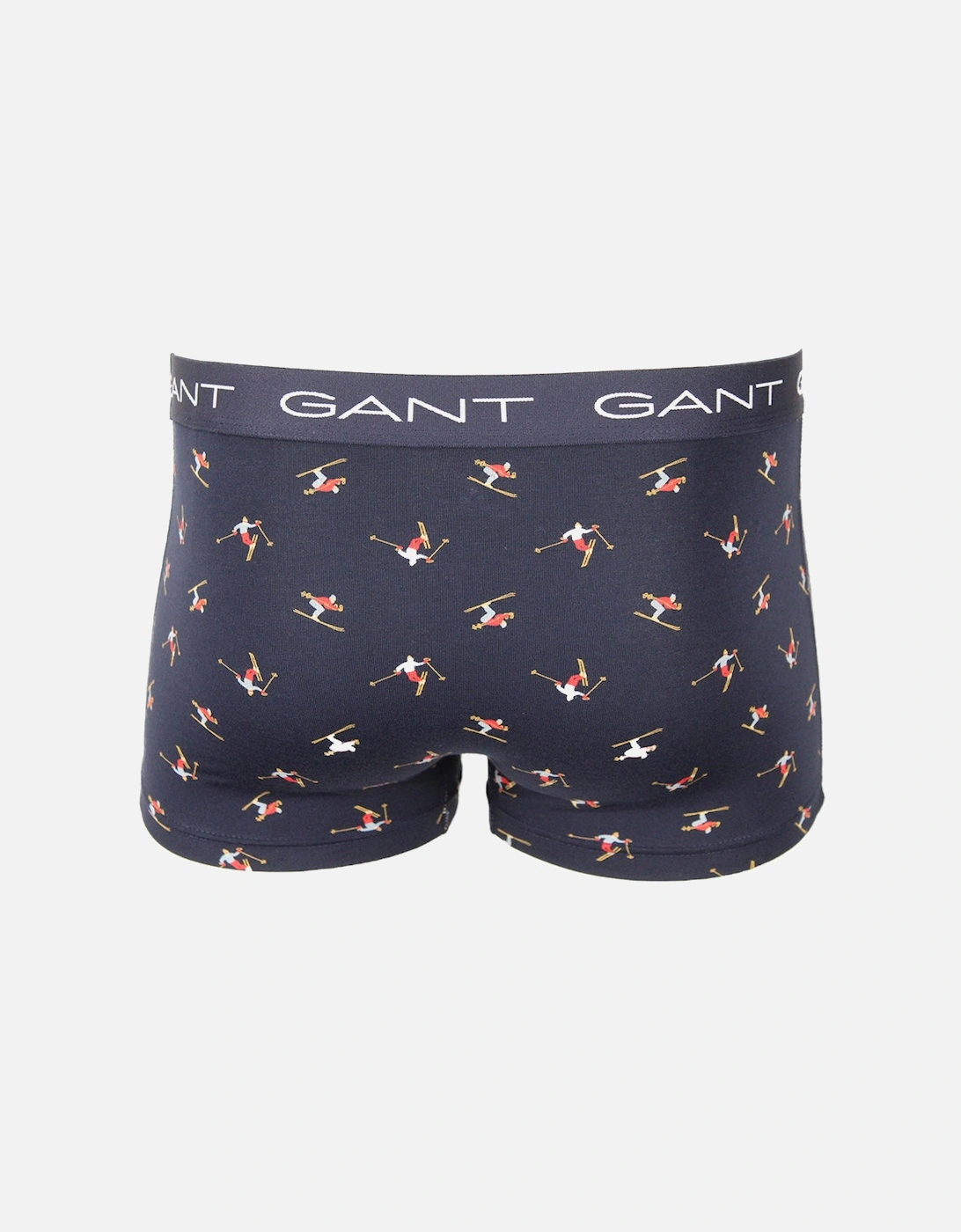 3-Pack Skier Print Boxer Trunks Gift Set, Evening Blue