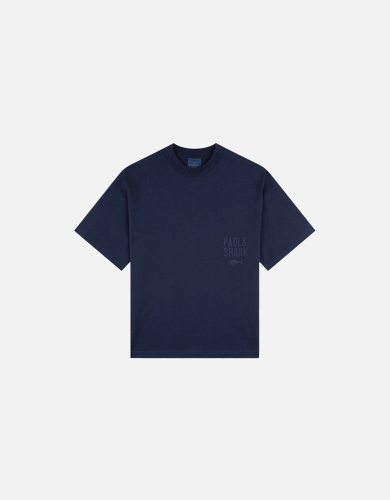 Embroidered P&S T-Shirt 050 Navy