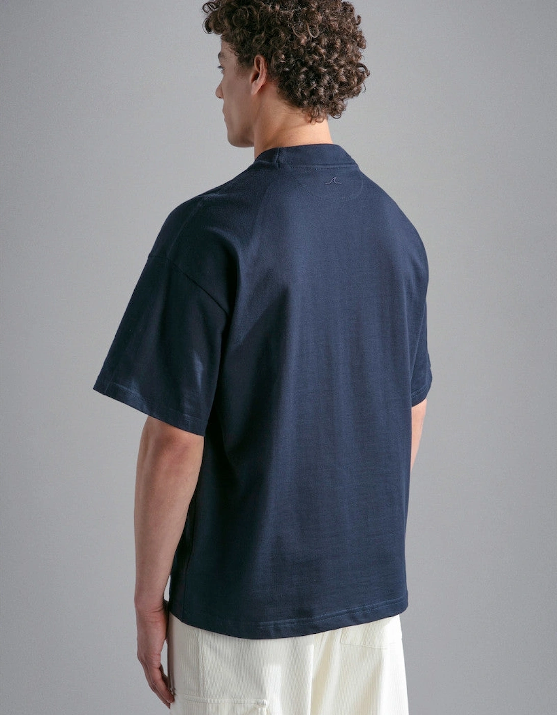 Embroidered P&S T-Shirt 050 Navy