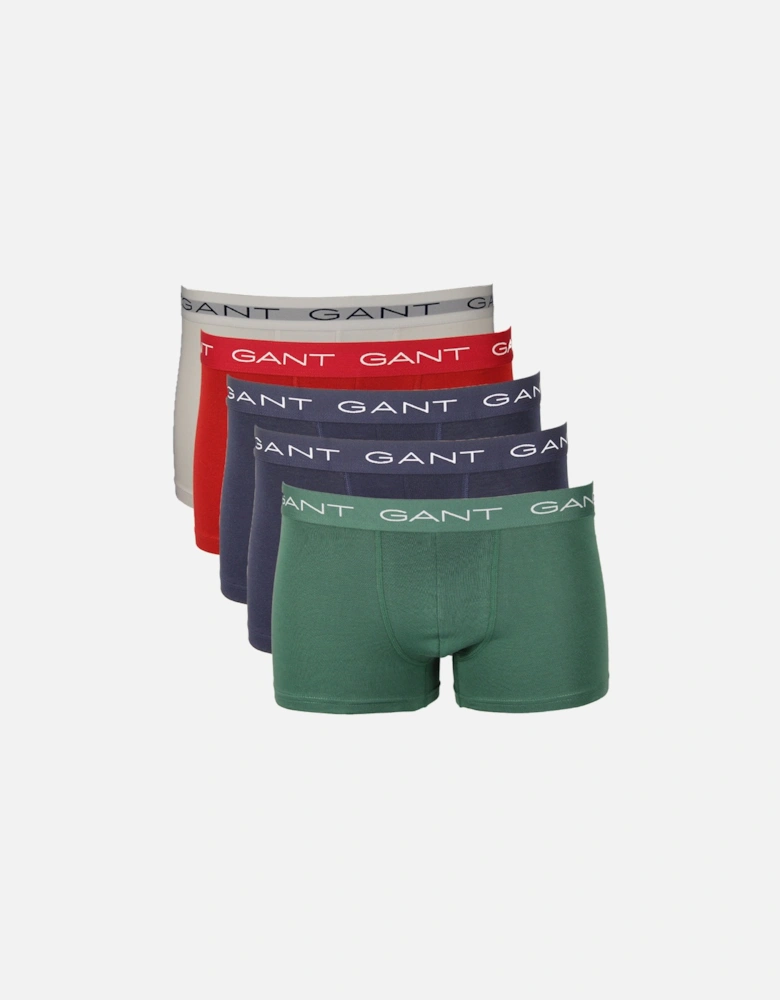 5-Pack Boxer Trunks, Multi