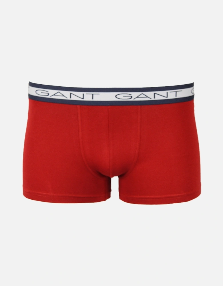 3-Pack Core Boxer Trunks, Cherry Red