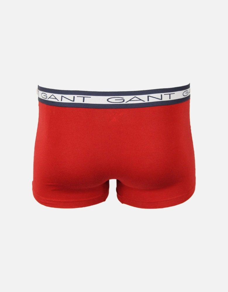 3-Pack Core Boxer Trunks, Cherry Red