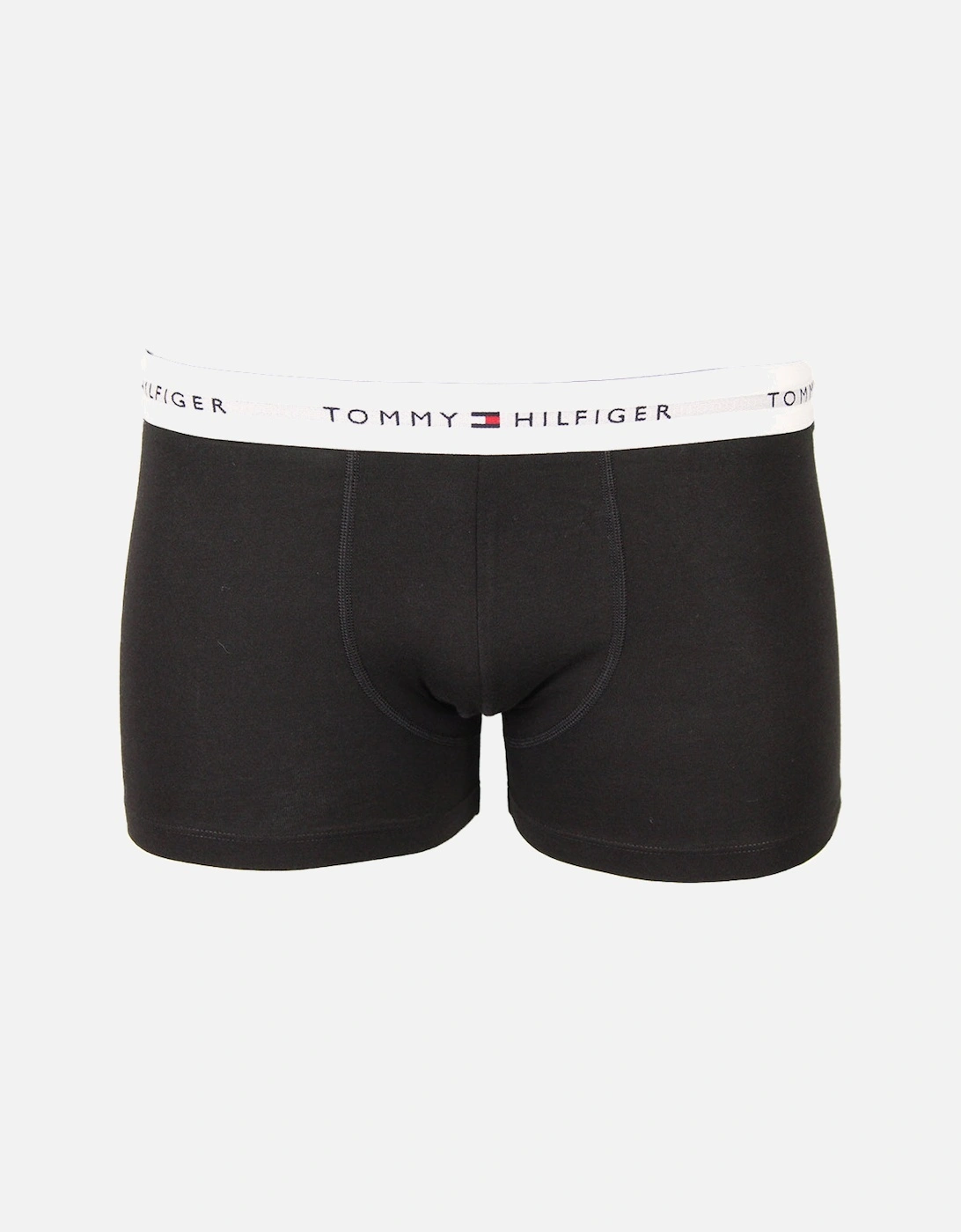 3-Pack Signature Cotton Boxer Trunks, Blue/Grape/Black