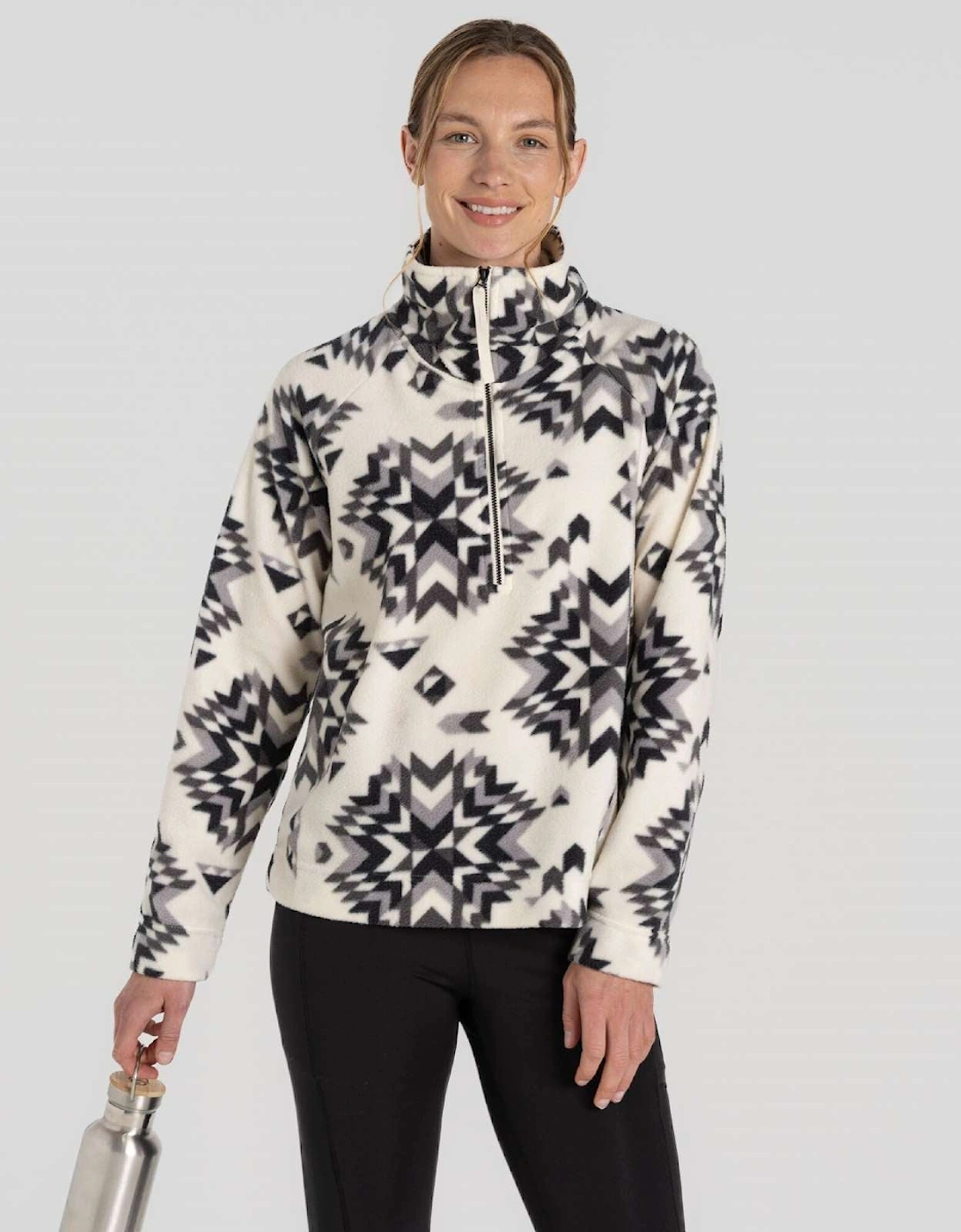 Womens Lago Half Zip Pullover Fleece, 2 of 1