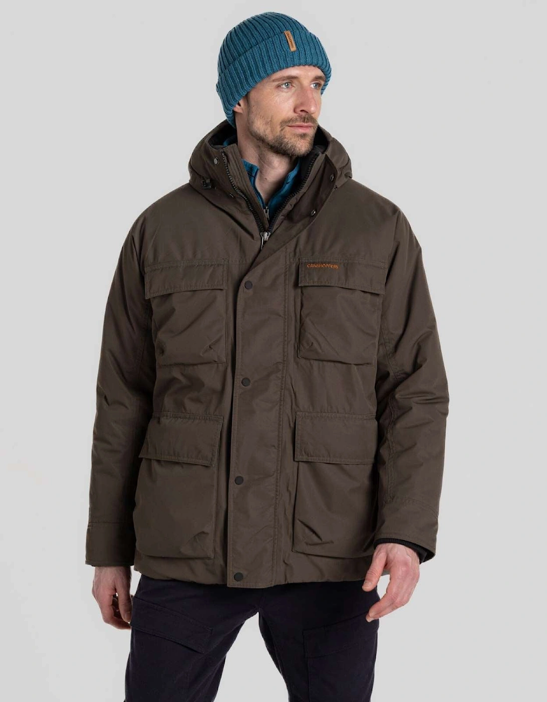 Mens Hamps National Trust Waterproof Winter Jacket, 2 of 1