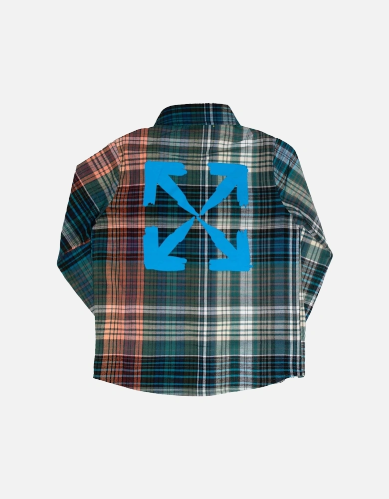 Juniors Arrow Check Flannel Shirt