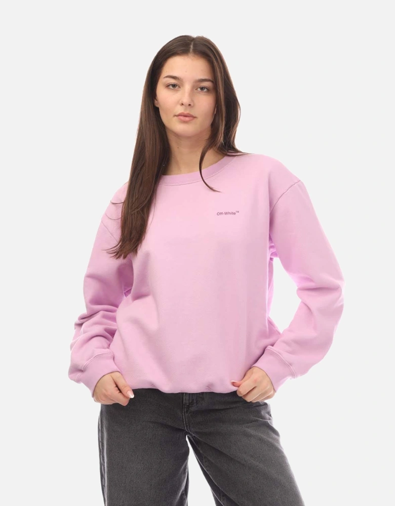 Diagonal Regular Crewneck Sweatshirt