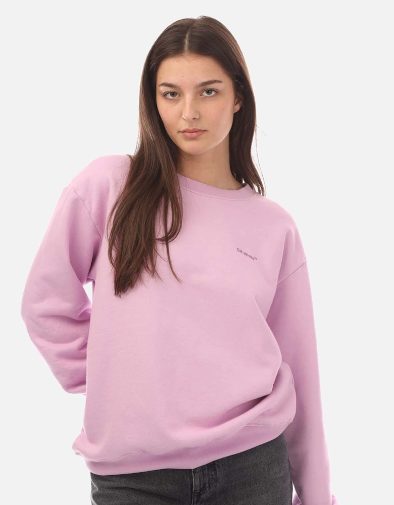 Diagonal Regular Crewneck Sweatshirt