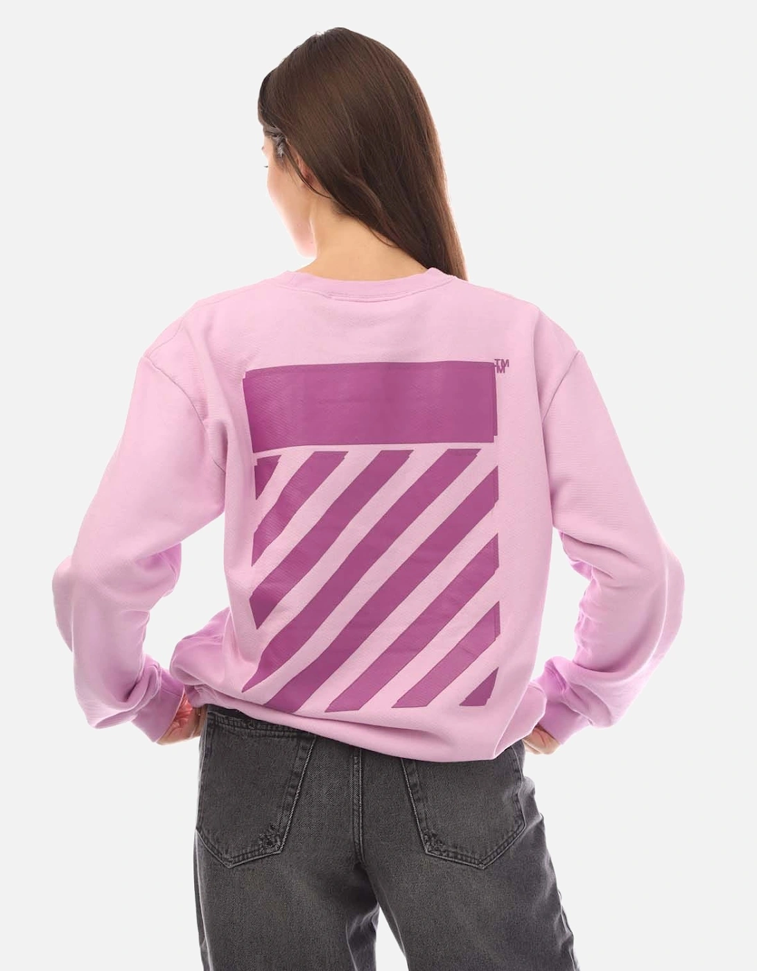 Diagonal Regular Crewneck Sweatshirt