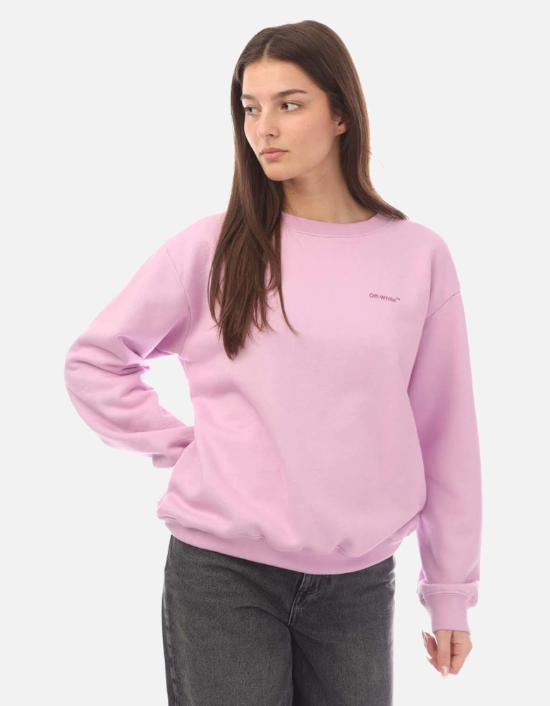 Diagonal Regular Crewneck Sweatshirt