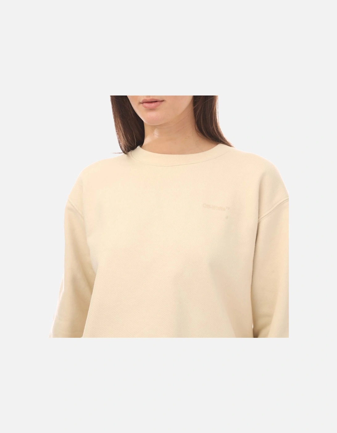 Diagonal Regular Crewneck Sweatshirt