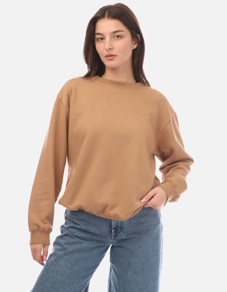 Diagonal Regular Crewneck Sweatshirt