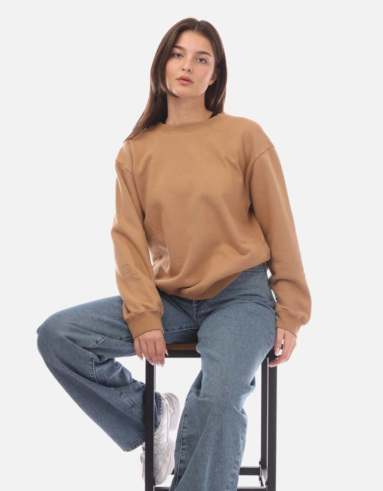 Diagonal Regular Crewneck Sweatshirt