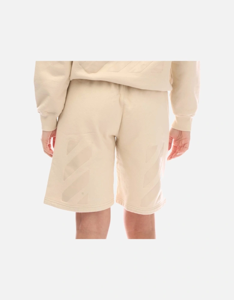 Diagonal Sweat Shorts