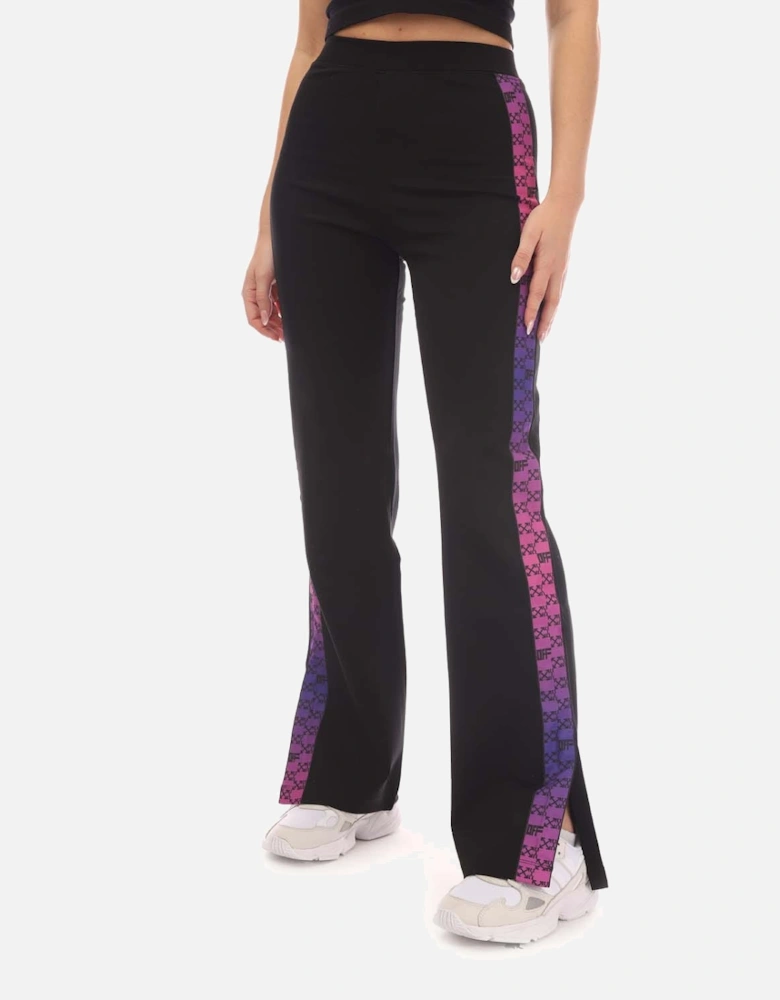 Monogram Band Split Track Pants