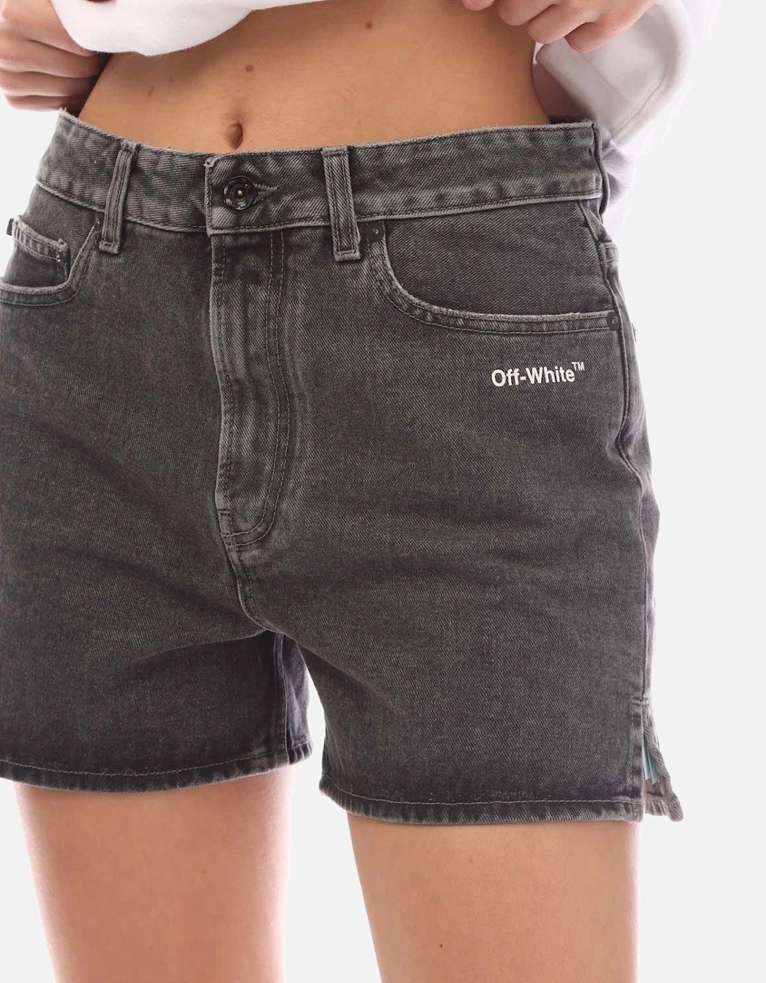 Diagonal Straight Shorts