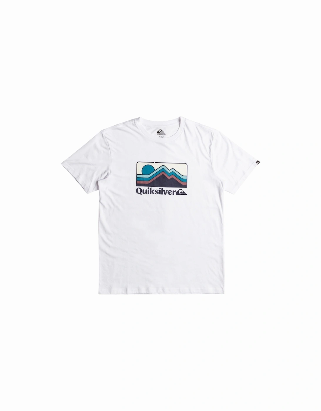 Mens QS Gradient Mount Graphic T-Shirt, 2 of 1