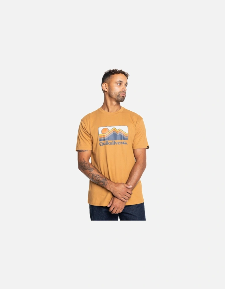 Mens QS Gradient Mount Graphic T-Shirt