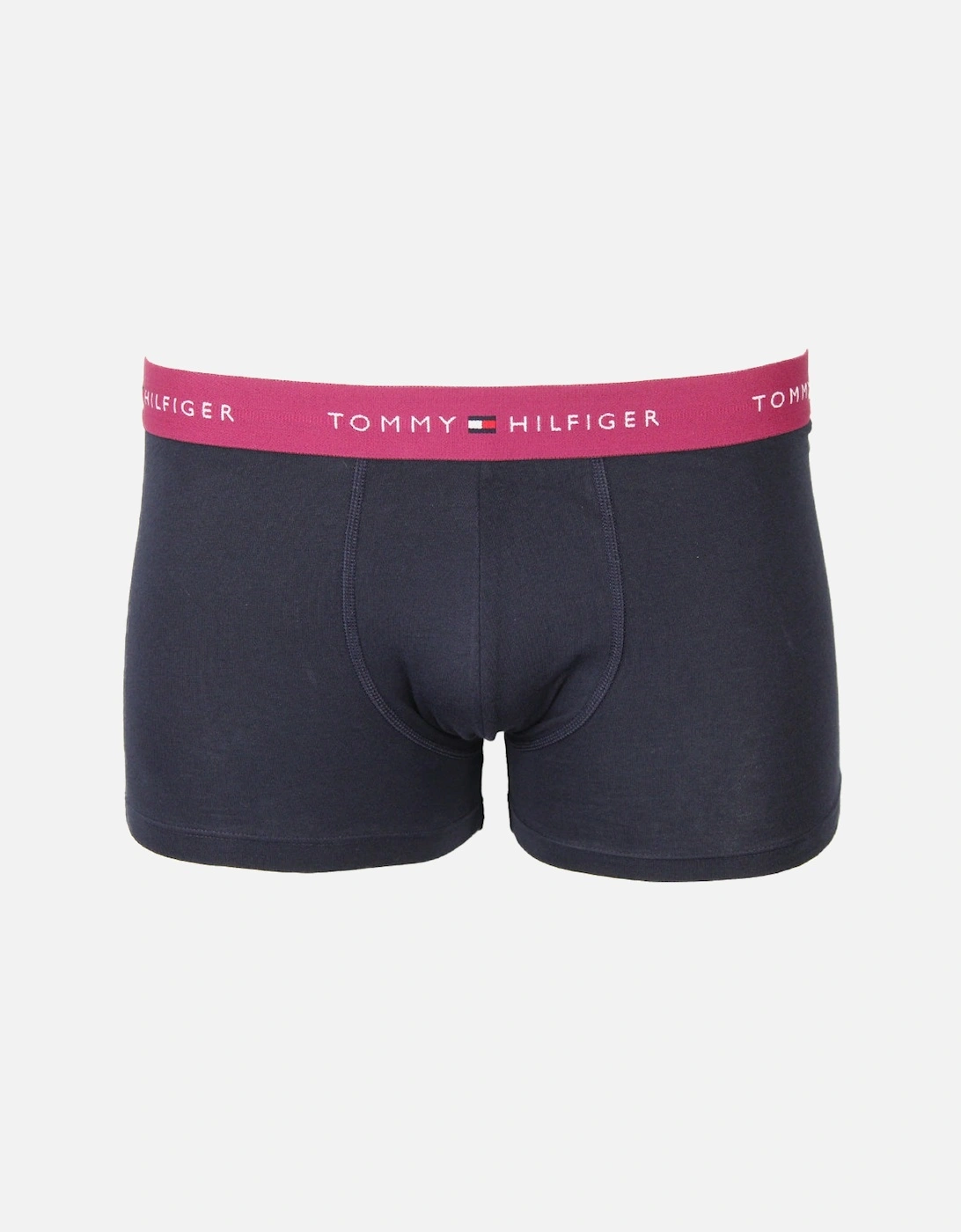 5-Pack Signature Cotton Boxer Trunks, Blue/Grape/Black