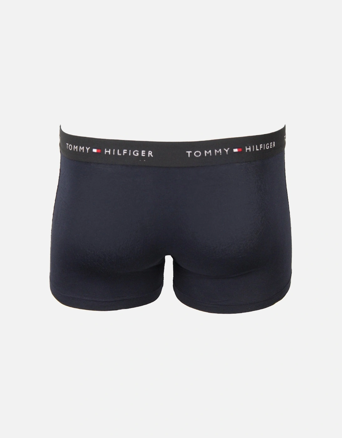 5-Pack Signature Cotton Boxer Trunks, Blue/Grape/Black
